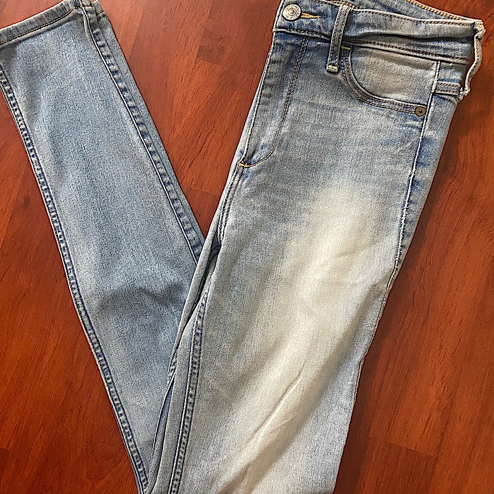 Lightwash Skinny Vintage Abercrombie&Fitch Jeans Trendy Aesthetic Boho Pintrest